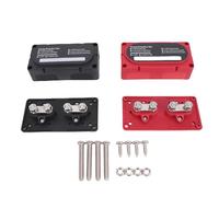 EVTSCAN Barre Omnibus 4 Positions 300A, Goujons M10 à Courant élevé, Bloc de Distribution de Puissance conducteur en cuivre Pur pour Voiture, Camping-Car, Bateau