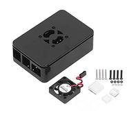 EVTSCAN Boîtier de Refroidissement en ABS, boîtier de Refroidissement en ABS Coque en Plastique Ventilateur de Dissipation de Chaleur Accessoires informatiques pour Pi 4B
