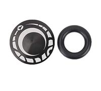 EVTSCAN Cachet anti-poussière en alliage d'aluminium pour manivelle creuse de vélo de montagne noir, accessoire de bicyclette
