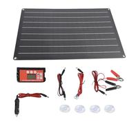 EVTSCAN Chargeur de Panneau Solaire de Voiture 30W, système de Protection Interne Intelligent, Kit de Charge de Panneau Solaire Portable pour Moto