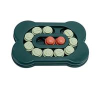 EVTSCAN Chien Puzzle Bol Jouets Drôle Interactif Éducatif Alimentateur Lent Bols pour Chiens et Chats Formation(Vert)