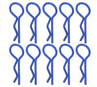 EVTSCAN Clip de Coquille de Voiture RC Rshape Metal Clips Clips Pins R Clips Long durée pour Les Jouets de Voiture télécommandée 10pcs adaptés à 1/5 1/6 1/8 1/10 RC Car (Blue)