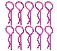 EVTSCAN Clip de Coquille de Voiture RC Rshape Metal Clips Clips Pins R Clips Long durée pour Les Jouets de Voiture télécommandée 10pcs adaptés à 1/5 1/6 1/8 1/10 RC Car (Purple)