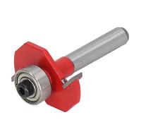 EVTSCAN Couteau à fente bit bit tungstène en acier alliage à fente droite coupe 1/4 tige de bois de banc de chanfrein combinaison divers bois (5/32)