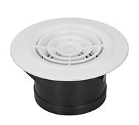 EVTSCAN Couvercle d'aération rond, couvercle d'échappement d'air réglable de remplacement, couvercle de grille blanc, évent de soffite adapté pour salle de bain, bureau, cuisine, (4 Inch)