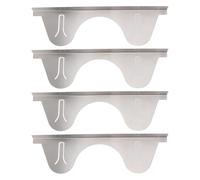 EVTSCAN Couvercle de Protection rétractable pour cuisinière en Acier Inoxydable, pour comptoir de Cuisine, argenté, de 35 à 70 cm