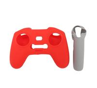 EVTSCAN Couverture de Silicone de Protection de Rocker de Drone Avata 2 RC Motion 3 FPV Contrôleur Gris Rouge