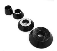 EVTSCAN Dernier cône de bande, 62/80/105/137MM 4Pcs Durable 40mm Arbre Standard Accuturn Coat Tape Cone Équilibreur de roue pour voiture Camions Caravanes SUV Modèle d'équilibreur de roue