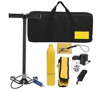 EVTSCAN DIDEEP 0.5L Bouteille d'oxygène sous-Marine reniflard sous-Marin pour plongée plongée sous-Marine Ensemble (Cylindre à oxygène Jaune avec Sac de Rangement Jaune)