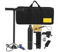 EVTSCAN DIDEEP 0.5L Bouteille d'oxygène sous-Marine reniflard sous-Marin pour plongée plongée sous-Marine Ensemble (Cylindre d'oxygène Noir avec Sac de Rangement Noir)