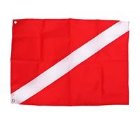 EVTSCAN Drapeau de plongée 50,8 x 35,6 cm, pour la plongée sous-Marine, la Chasse sous-Marine, l'apnée, à Utiliser avec Flotteur, bouée, Bateau, mât de Drapeau