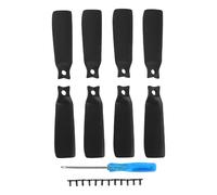 EVTSCAN Drone Propeller Blades Flexible Replacement 4022F Wing Spare Parts for Flip (Black)