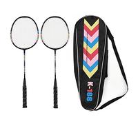 EVTSCAN Ensemble de Raquettes de Badminton 2 pièces, légères et Robustes, Doubles, avec Sac de Rangement pour 2 Joueurs