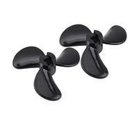 EVTSCAN Ensemble d'hélices en Nylon pour Bateau télécommandé, Accessoire à Forte poussée, Noir, Paire de 1,4 Pouces, pièces de Bateau télécommandées