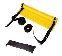 EVTSCAN Équipement d'entraînement de Vitesse d'échelle d'agilité Ultime - 8, 12, 16 échelons Corde en Nylon Échelle de Vitesse réglable en Corde PP pour Enfants et Adultes, avec Sac de Transport(C)