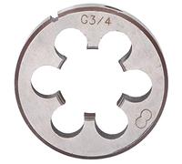 EVTSCAN Filire de filetage ronde G3/4 en acier allié, diamtre de 55 mm, 6 trous dlimination des copeaux pour outils de taraudage manuel, matrice de filetage de haute prcision