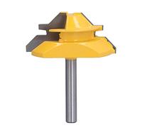 EVTSCAN Fraise à lame en alliage à tige de 1/4 pouces, mèche de routeur à 45 °, pour la coupe du bois, les projets de menuiserie (2in)