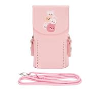 EVTSCAN Housse de Protection en Cuir pour Appareil Photo, Pochette 3, Fermeture magnétique, Anti-Collision, Anti-Rayures (Rosâtre)