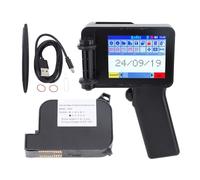 EVTSCAN Imprimante à Jet d'encre Portable avec Cartouche d'encre 4.3 Pouces à LED Tactile Machine d'impression Portable pour l'étiquette de Date de Code-Barres Texte