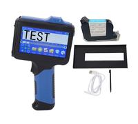 EVTSCAN Imprimante à Jet d'encre Portable Portable 42 ML Encre Noire BT Plusieurs Langues Bleu pour Emballage Industriel