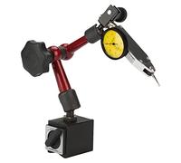 EVTSCAN Indicateur de test de type levier de 0 à 0,8 mm avec base magnétique, diamètre du cadran de 32 mm avec lunette rotative et bras flexible réglable de 200 mm