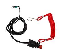 EVTSCAN Interrupteur d'arrêt de moteur hors-bord, étanche, cordon rétractable arrêt d'urgence du moteur, compatible avec T40, T60, 85HP pour la sécurité maritime