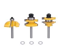 EVTSCAN Jeu de mèches de routeur de montants de Rail, ensemble de haute précision pour les projets de menuiserie