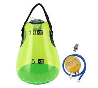EVTSCAN Kettlebell à Eau Gonflable avec Pompe à Air, poignée en Plastique, capacité de 10kg, Sac de Poids pour la Maison, la Gymnastique, Les Voyages, l'entraînement, Vert