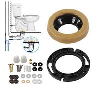 EVTSCAN Kit d'anneaux de Cire de Toilette Extra épais, pour Toilettes à Sortie de Sol Nouvelle Installation ou réinstallation, Convient aux Lignes d'évacuation de 7,6 cm ou 10,2 cm.