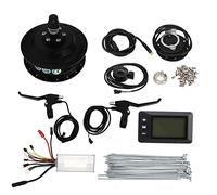 EVTSCAN Kit de Conversion pour vélo électrique 48 V 500 W, Moteur moyeu à entraînement arrière GD01, Compteur d'affichage, kit de Roue pour VTT Pliable (pour 20 Pouces de Jante)
