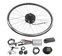 EVTSCAN Kit de Roue Avant pour vélo électrique 24 V 250 W, moyeu en Alliage d'aluminium, contrôleur de Moteur LCD 5 mètres, kit de Conversion pour Modification de vélo