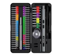 EVTSCAN Kit d'outils de tournevis avec poignée électrique et manuelle, 50 embouts en acier S2 pour l'entretien quotidien et le démontage