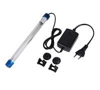 EVTSCAN Lampe UV de Destruction de bactéries d'algues, lumière portative de désinfecteur UVC, réservoir de Poissons d'aquarium Submersible (Prise d'UE)(7W)