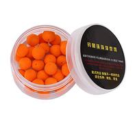 EVTSCAN Leurre Flottant, 30 Pcs/Lot pêche à la Carpe 10/12mm Mousse Pop Up Soft Pellets Appâts de pêche(Orange (patate Douce) 10MM)