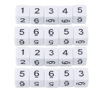 EVTSCAN Lot de 20 dés à Six Faces en Plastique de 16 mm, Multifonctions, pour Jeux de société, Bar, Maison