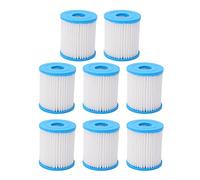 EVTSCAN Lot de 8 Cartouches filtrantes de Piscine réutilisables en Polyester Robuste, très résistantes et à Forte capacité de Filtration