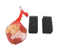 EVTSCAN Média filtrant pour Aquarium mélangeant des Boules biologiques média filtrant pour étang média filtrant Bio avec Sac en Maille tampons filtrants pour Aquariums Noir Gris Blanc