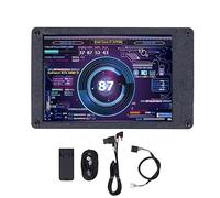 EVTSCAN Mini écran USB 3,5 Pouces, luminosité réglable, IPS, température, CPU, RAM, Moniteur pour Ordinateur (with Elbow Line Motherboard Line)