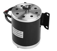 EVTSCAN Moteur Électrique à Courant Continu à Balais Haute Puissance de 500 W 24 V, avec Support, pour Trottinettes DIY, Vélos Électriques, Karting, Véhicules Électriques