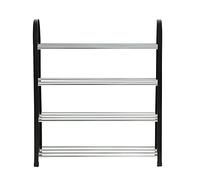 EVTSCAN Plastique + Aluminium métal Support à Chaussures Debout Bricolage Chaussures étagère de Rangement Organisateur de Maison(50 * 19 * 58CM)