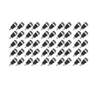 EVTSCAN Prise Banane en cuivre plaqué Or, décharge à Courant élevé, Longue durée de Vie, Accessoires de Test électrique (Black)