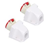 EVTSCAN Prise Industrielle, 2 pièces 4 Broches Prise Industrielle connecteur d'alimentation d'aviation Fixe triphasé 380V-415V 16A 3P + E IP44
