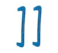 EVTSCAN Protège-Lames de Patin, 1 Paire de protège-Lames de Hockey sur Glace en Plastique 7 Couleurs avec Ressort réglable(Bleu)
