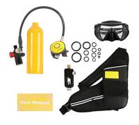 EVTSCAN Repouleur de plongée sous-Marine d'urgence 1L Cylindre d'oxygène Ensemble d'équipement de plongée Portable