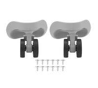 EVTSCAN Roues de Bagages universelles, Caoutchouc ABS Robuste, roulement Silencieux, légères, Absorption des Chocs, résistantes à l'usure, Installation Facile, Or Rose (Light Grey)