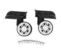 EVTSCAN roulettes de Valise de Voyage universelles, 1 Paire, pièce de Rechange, Amortissement Silencieux, ABS, Noir