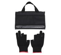 EVTSCAN Sac de leurre de pêche Grande capacité Portable Oxford Tissu PVC Sac à appâts de pêche Transparent pour Les pêcheurs