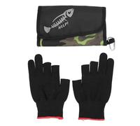 EVTSCAN Sac de Rangement Souple pour appâts, Pochette imperméable en Tissu Oxford PVC avec 6 Sacs Auto-scellants et Gants antidérapants pour la pêche en Plein air