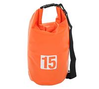 EVTSCAN Sac Sec Portable PVC PVC Sac de Rangement Sec avec bandoulière Sac à Kayak pour la Natation en Rafting Camping 15L (Orange)