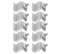 EVTSCAN Support Solaire en Alliage d'aluminium, Fixation fiable, extrémité de Rail de Panneau PV, Pinces de Mise à la Terre pour l'extérieur